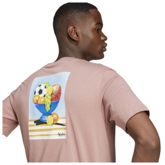 Adidas Ανδρική κοντομάνικη μπλούζα Lounge Still Life Bowl Graphic Tee